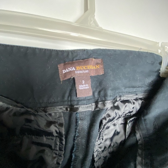 Dana Buchman Womens Capri Size 2 Black Color - Picture 3 of 4